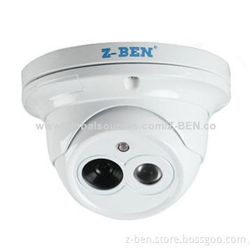 CCD CMOS Metal Dome Camera with 1,000TVL Optional, 3.6 to 16mm Fixed Lens